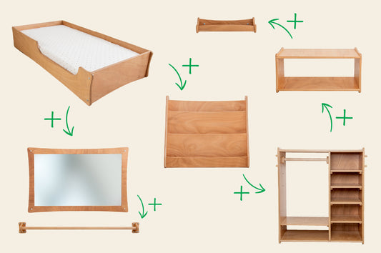 0-2 Years Montessori Bedroom Set - Small