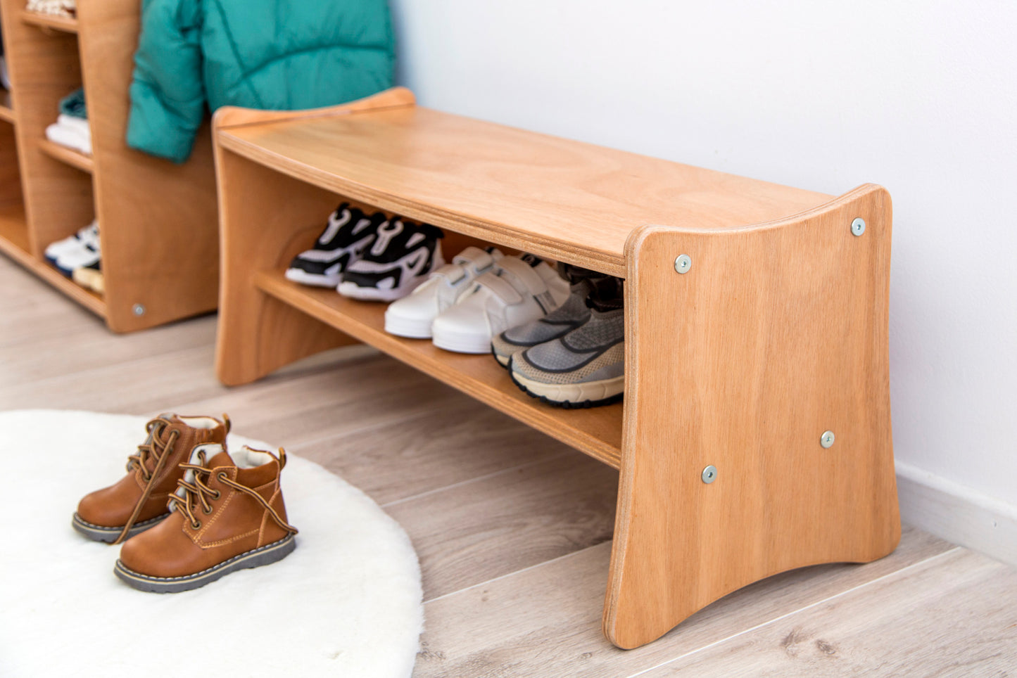 Montessori Shoe Bench